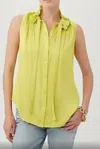 Trina Turk Cinzia Sleeveless Button-up Shirt In Multi
