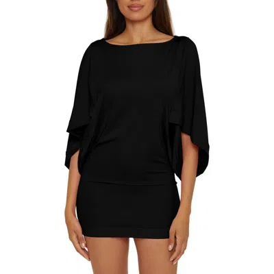 Trina Turk Classic Cover-up Tunic In Black
