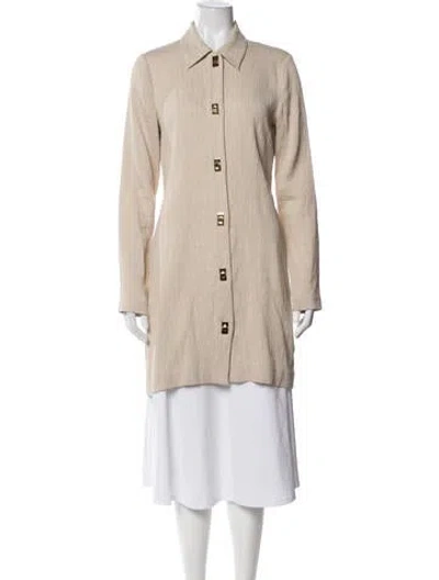 Pre-owned Trina Turk Coat In Neutrals