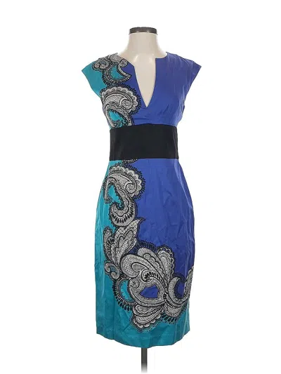 Pre-owned Trina Turk Cocktail Dress In Blue