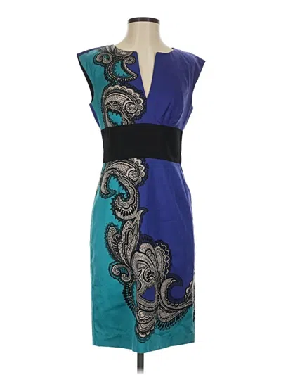 Pre-owned Trina Turk Cocktail Dress In Blue