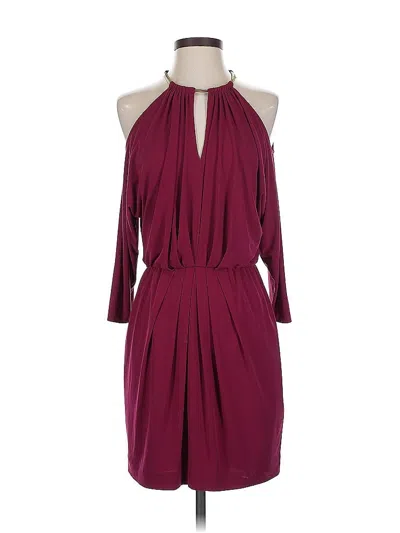 Pre-owned Trina Turk Cocktail Dress In Burgundy