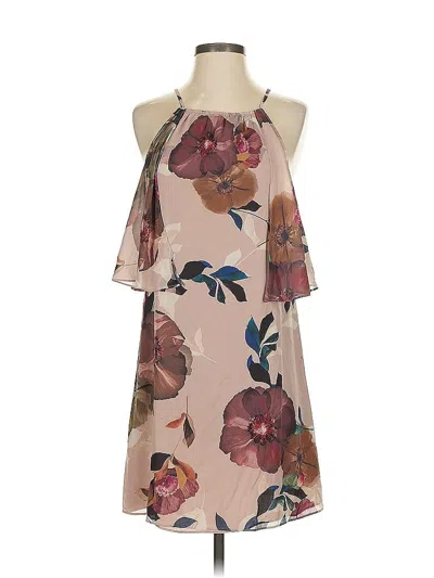Pre-owned Trina Turk Cocktail Dress In Tan