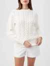 Trina Turk Corazon Sweater In Whitewash