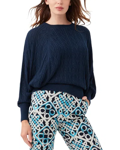 Trina Turk Cove Pullover In Blue