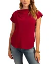 Trina Turk Dahlia Top In Red