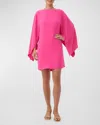 Trina Turk Daiquiri Kimono-sleeve Mini Shift Dress In Lillikoi