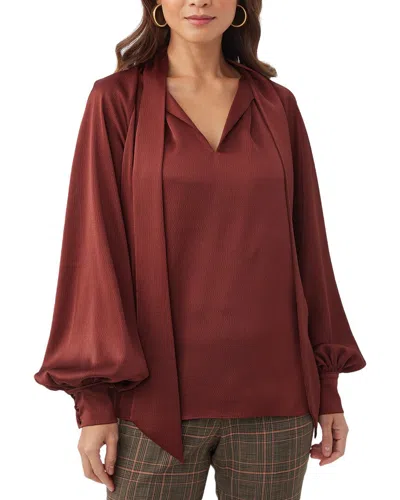 Trina Turk Daisha Top In Burgundy