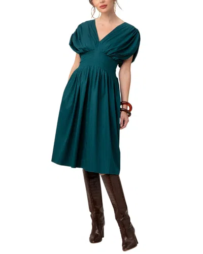 Trina Turk Dasya 2 Midi Dress In Green
