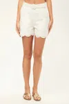 Trina Turk Deuce Belted Short In Whitewash In White