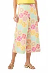 Trina Turk Diona Crop Pant In Multicolor In Multi