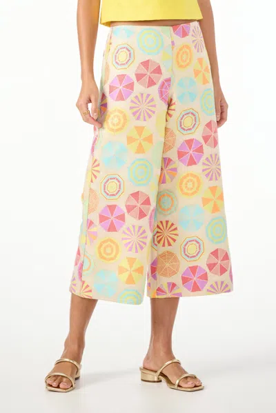 Trina Turk Diona Crop Pant In Multi