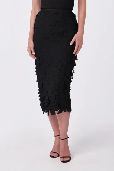 Trina Turk Dita Midi Pencil Skirt In Black