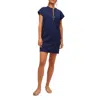 Trina Turk Doubles Zip-front Mini Shift Dress In Ink