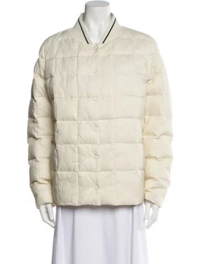 Pre-owned Trina Turk Down Coat In Neutral