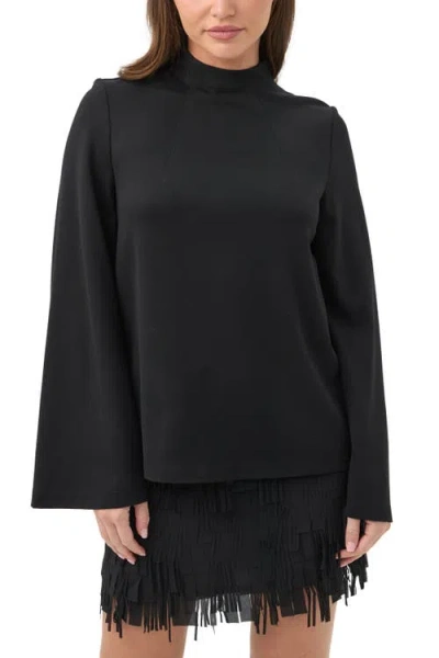 Trina Turk Duma High Neck Ponte Top In Black