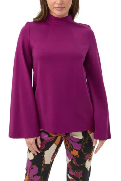 Trina Turk Duma High Neck Ponte Top In Pink