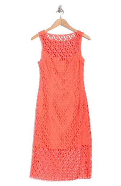 Trina Turk Eleanor Sleeveless Cutout Shift Dress In Pink