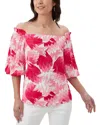 Trina Turk Equinox 2 Off The Shoulder Top In Pink