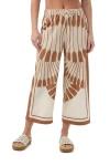 Trina Turk Estella 2 Printed Crop Pant In Multi
