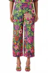 Trina Turk Estella Cropped Pant In Multi Color Floral In Multi