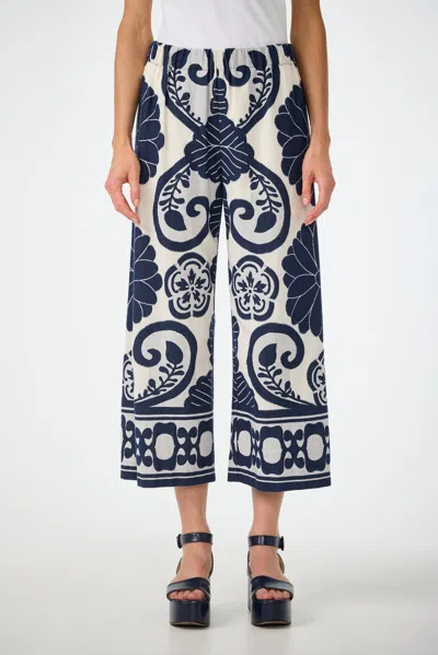 Trina Turk Estella Cropped Pant In Multi