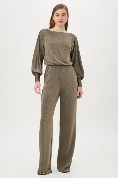 Trina Turk Europa Jumpsuit In Gold
