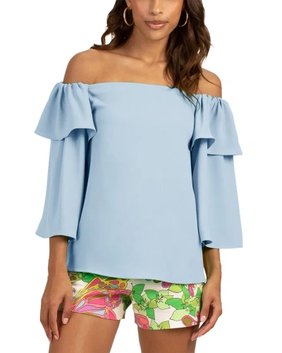 Trina Turk Excited Top In Blue