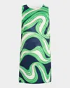 Trina Turk Fairy Tale 2 Sleeveless Swirl-print Mini Dress In Multi