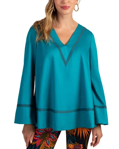 Trina Turk Fame Top In Blue