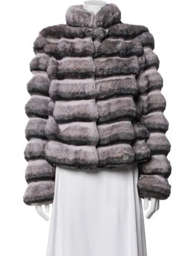 Pre-owned Trina Turk Faux Fur Coat W/ Tags In Multicolor