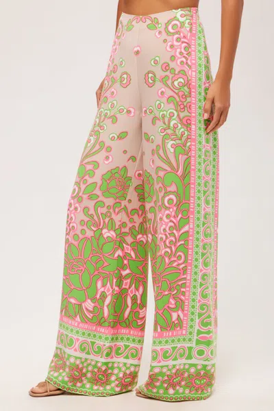 Trina Turk Federer Wide-leg Pant In Multi