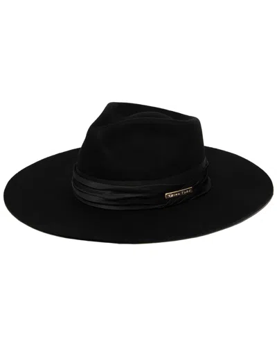 TRINA TURK TRINA TURK FELT STIFF BRIM WOOL FEDORA