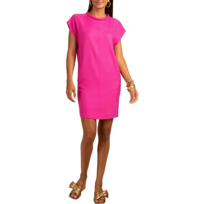 Trina Turk Field Cap Sleeve Shift Dress In Sunset Pink