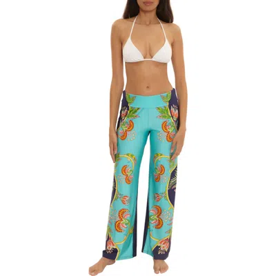 Trina Turk Flamingo Cover-up Pants In Multi