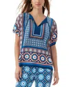 Shop Trina Turk Floria Silk Tunic