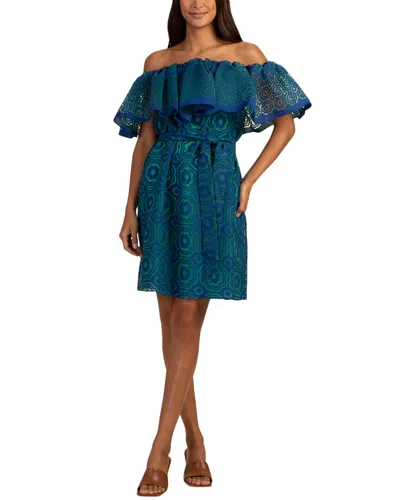 Trina Turk Flowery 2 Dress In Blue