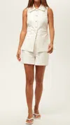 Trina Turk Follow Through Top In Whitewash In White