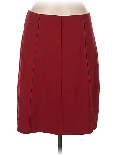 Pre-owned Trina Turk Formal Skirt In Burgundy