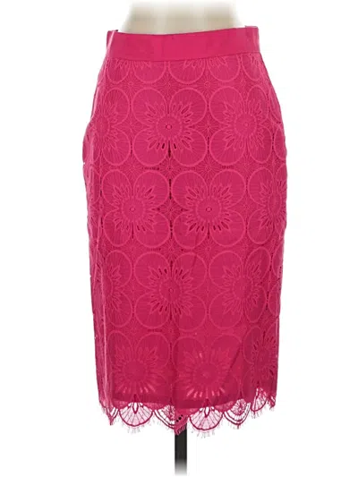 Pre-owned Trina Turk Formal Skirt In Burgundy