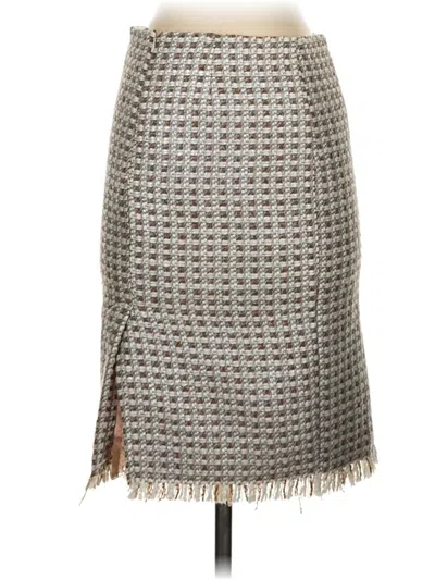 Pre-owned Trina Turk Formal Skirt In Gray