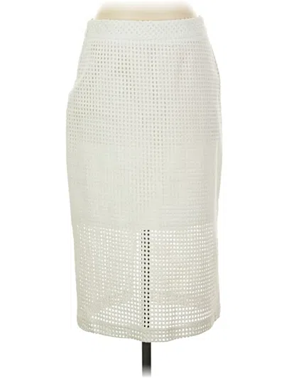 Pre-owned Trina Turk Formal Skirt In White