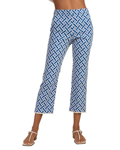 Trina Turk Fringe Flaire Pant In Blue