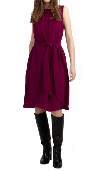 Trina Turk Garbo Dress In Burgundy