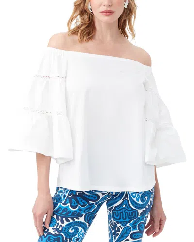 Trina Turk Garnish Top In White