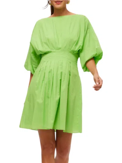 Trina Turk Gian Mini Dress In Lime Green