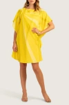 Trina Turk Global Burst Print Silk Dress In Daisy Multi