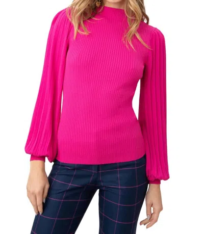 Trina Turk Glossy Sweater In Trina Pink