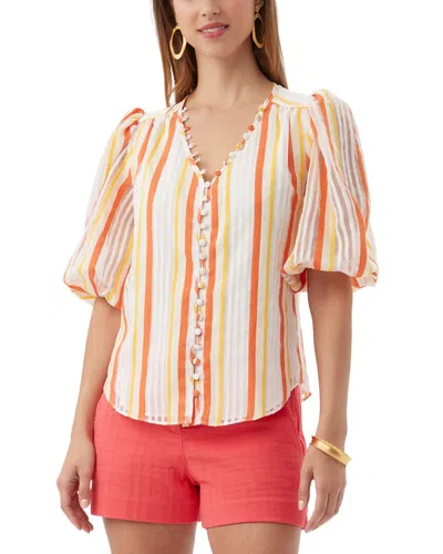 Trina Turk Gratitude Top In Orange