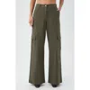 Trina Turk Haden Stretch Cotton Cargo Pants In Green